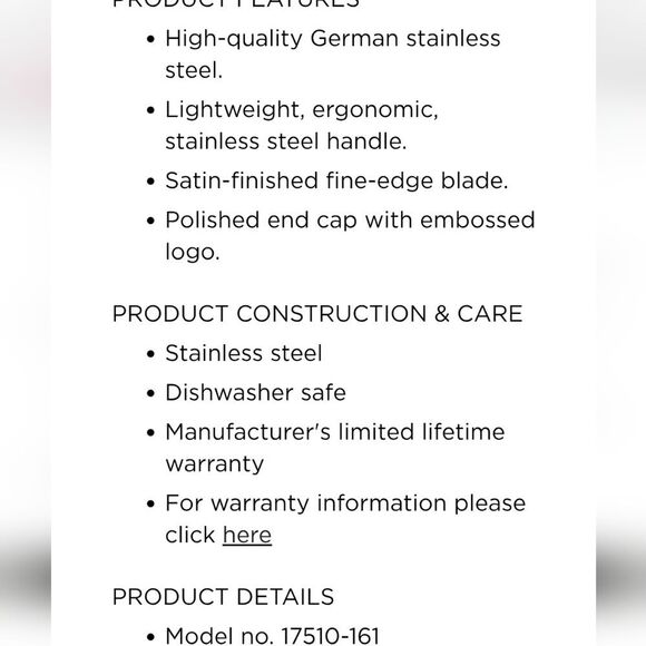 Henckels Modernist Forged 6" Utility Knife - Picture 4 of 6